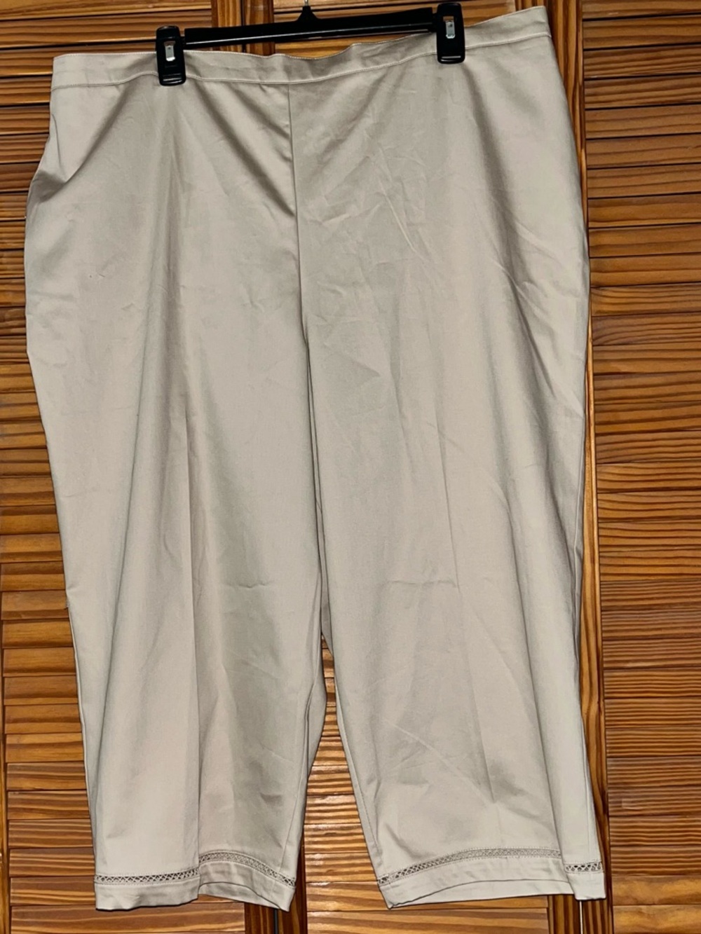 Alfred Dunner Classic Fit Tan Size 20 Capris New